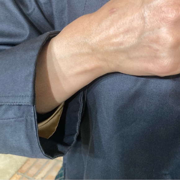 VINTAGE Pierre Dalby Paris Plaid Lined Long Belted Trench Coat Women’s L - Picture 9 of 11